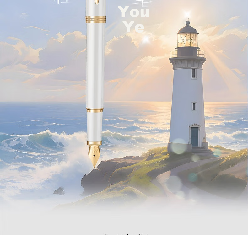 PARKER Fountain Pen, Signature Pen, Stylish Writing Fountain Pen, IM Flowing White Gold Clip Ink Pen + Graduation Commencement Gift Box, National Day Gift for Men And Wome 2