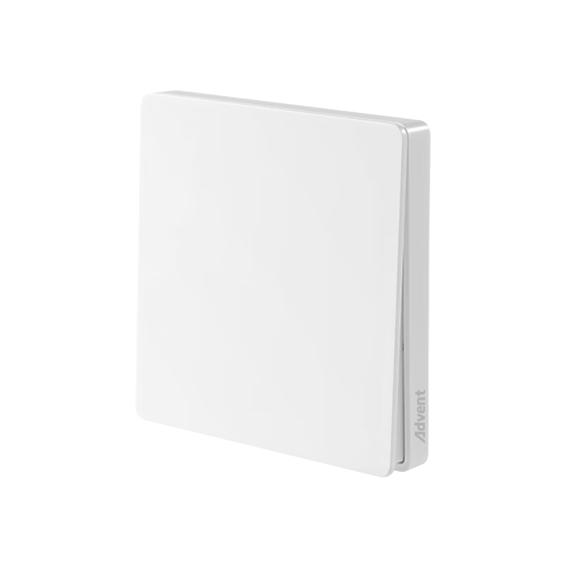 Advent Wireless Remote Control Switch Panel, Self-Powered Intelligent Wiring-Free White Single-Slot Adhesive