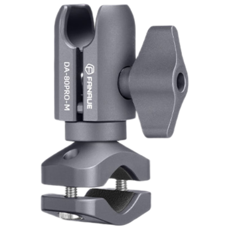 FANAUE Motorcycle Phone Holder Mirror Rod Clamp Ball Head Base 20mm Ball Head Sports Camera Quick Release Anti-Theft CC-06(80PM)