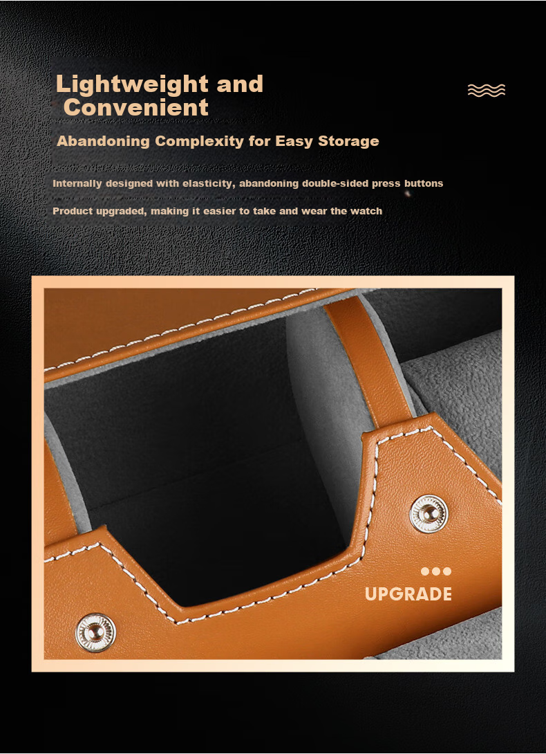 DrikLux Watch Storage Box, Portable Travel Case for Wristwatches, Suitable for Mechanical And Quartz Watches 3