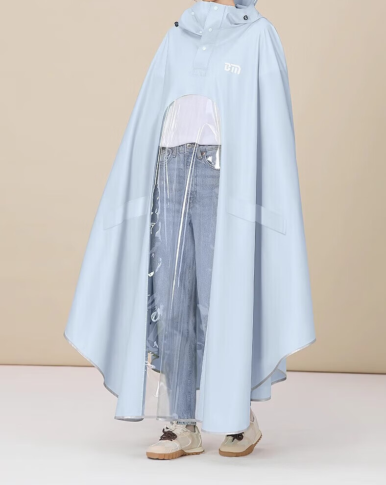 Beimei Electric Scooter Raincoat for Women, One-Piece Full-Body Protection against Wind And Heavy Rain, Adult E-Bike Riding Single-Person Poncho 22
