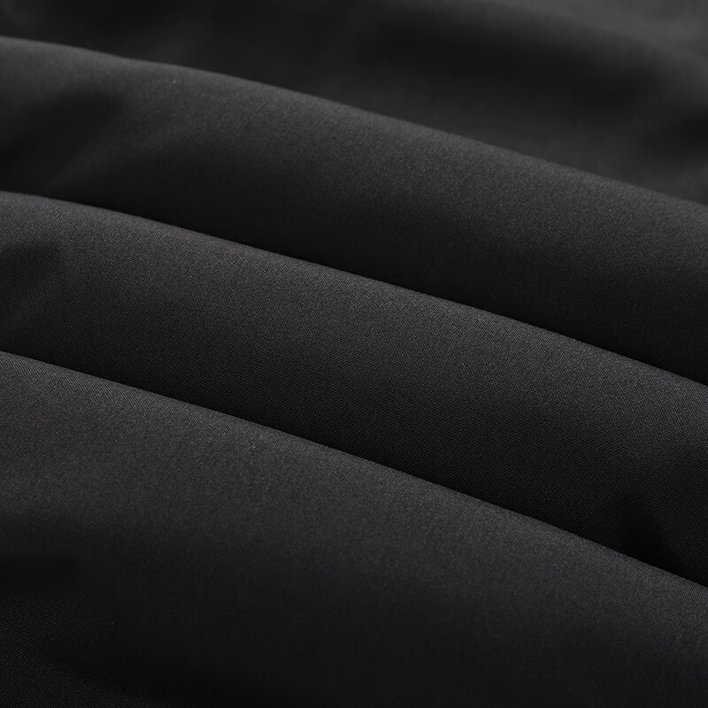 MiiOW Men's Winter Cotton Pants Lamb Wool Fleece Lined Thickened Casual Sports Pants Black Straight Leg 2XL