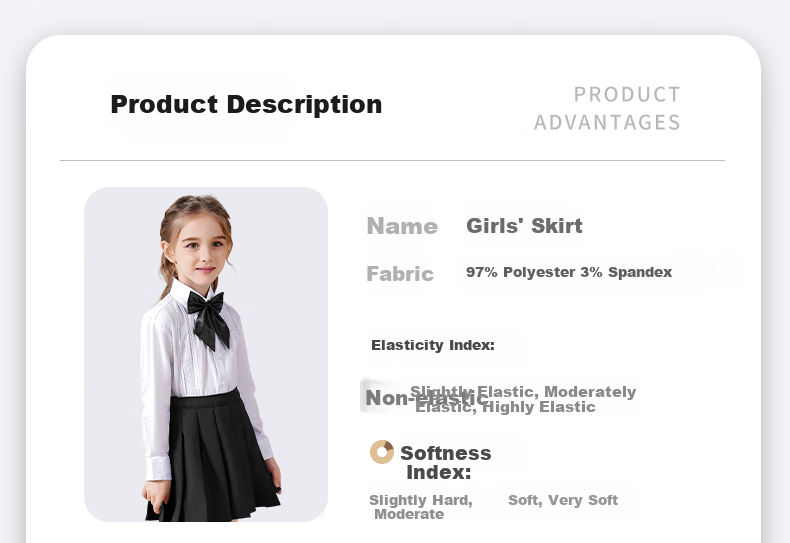 Luomeng Girls' Pleated Skirt, Children's Half Skirt, School Uniform, for Older Children And Elementary Students, Preppy Style Short Skirt, Navy Blue, Size 120 1