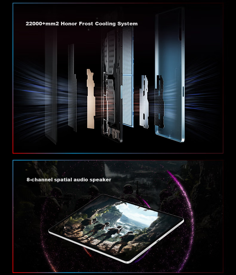 HONOR Tablet GT [Subsidies], 11.5-Inch Tablet Computer, 2.8K Eye-Protection Gaming Screen, High Cost-Performance Ratio, 8GB+256GB, Ice Crystal White, HONOR GT Series 3