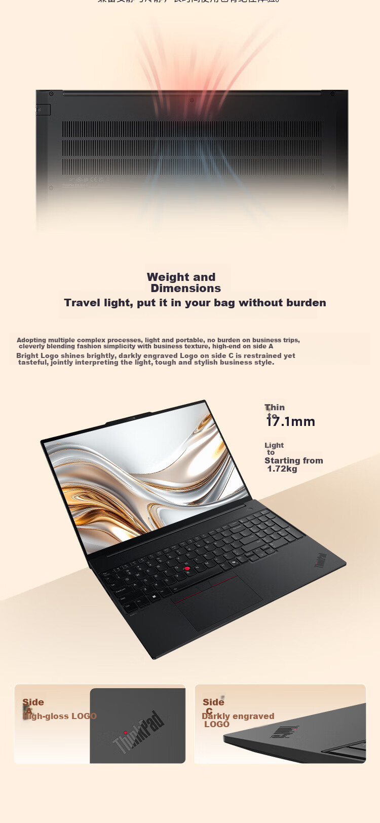ThinkPad [Subsidy 15%], Lenovo E16 AI PC, Thin And Portable Laptop, Core Ultra7 255H, 32GB RAM, 1TB Storage, 2.5K Display, Business Notebook, Black 15