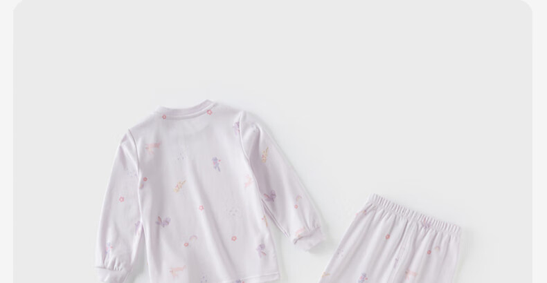 DAVE & BELLA Girls' Autumn Cotton Long Johns Set Baby Children's Pajamas Infant 6