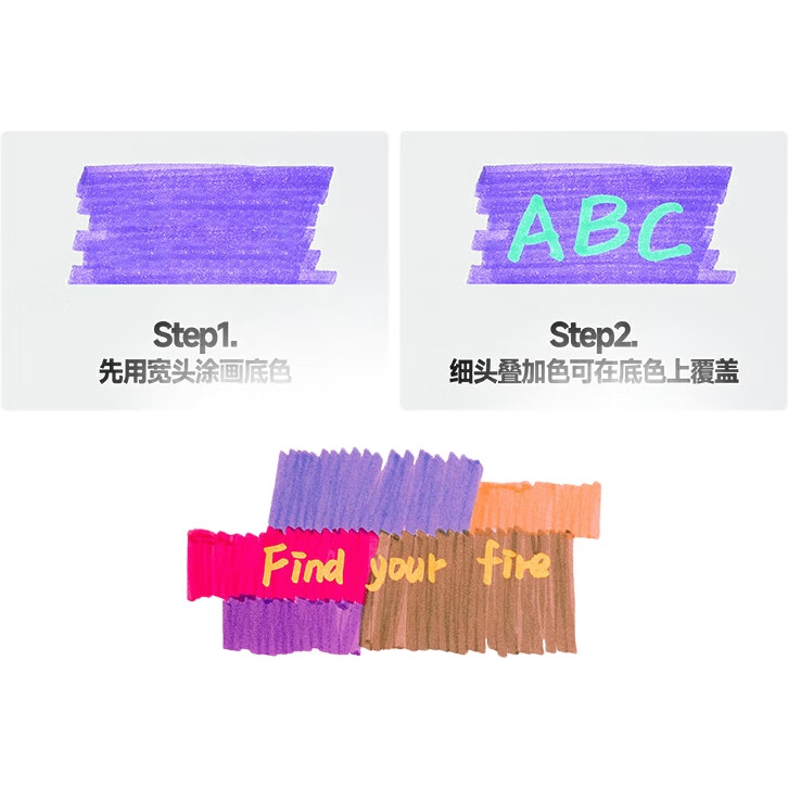 Kasimir Double-Sided Gradient Highlighters, Colorful Markers, Non-Smearing Highlighting Pens, Aesthetically Pleasing Journal Pens, Spring And Scenery - 6 Pens, 12 Colors