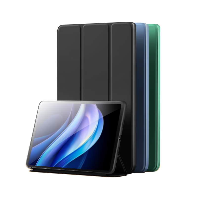 CangHua Full-Coverage Ultra-Thin Tri-Fold Stand Leather Case for vivo Pad3/Pad2 12.1-inch iQOO Pad2/Pad1 Tablet