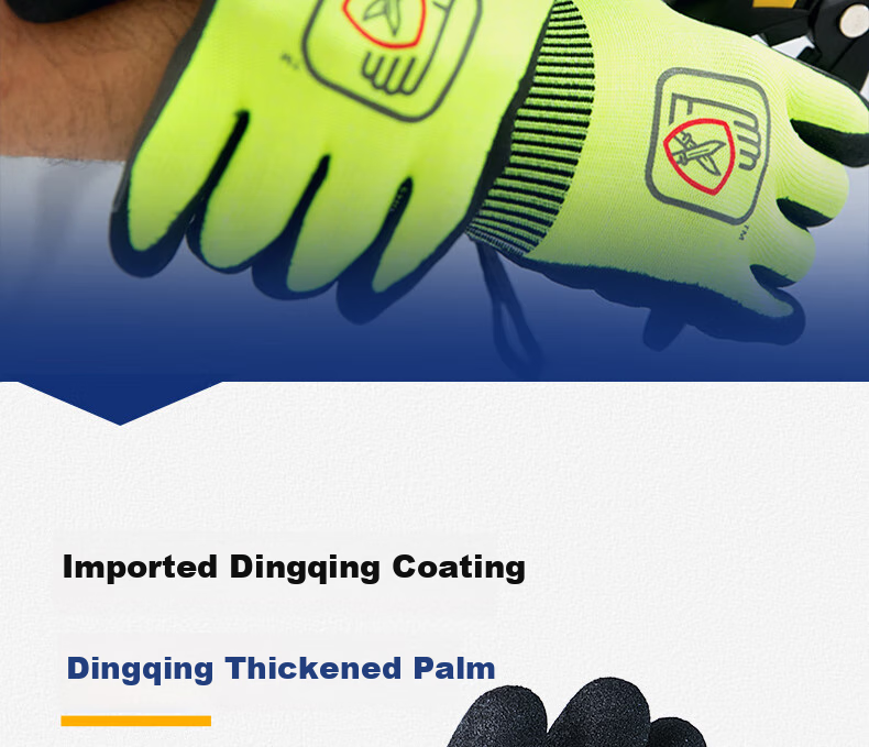 Jiadeli Cut-Resistant Gloves, Labor Protection, Non-Slip, Puncture-Proof, Wear-Resistant, Anti-Cutting Gloves for Repair, Handling, And Woodworking, 3 Pairs NDS6721L [Genuine Product] 1