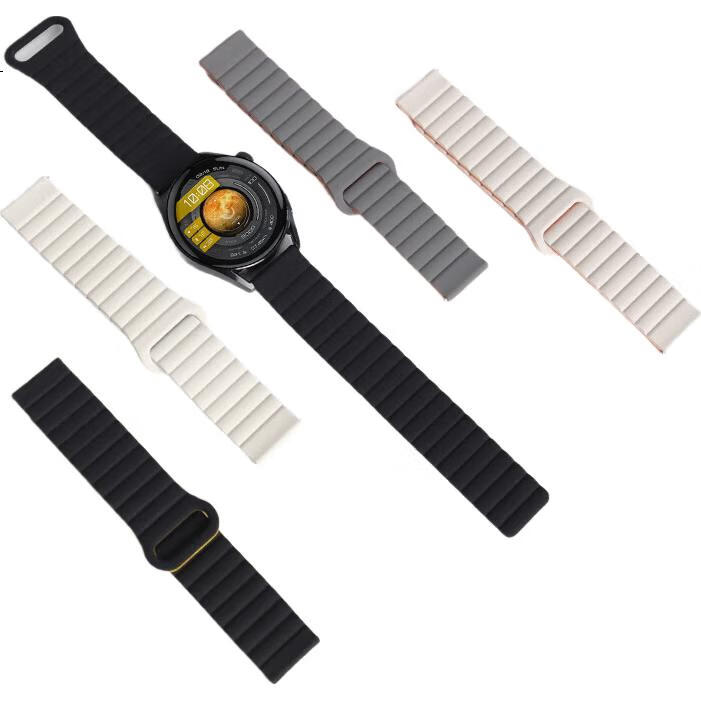 Ремешок MSSM Magnetic Loop для Huawei Watch 4 Pro/GT5/GT4/GT5 Pro, силиконовый, с магнитной застежкой, 22 мм, цвет "Звездный апельсин"