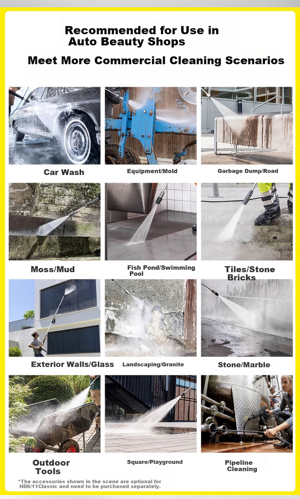 KARCHER German High-Pressure Car Washer HD6/11 Commercial Car Washing Machine High-Pressure Water Gun Rinse [Recommended by Procurement] 6