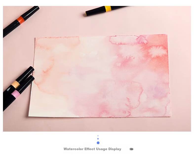 Monami Colorful Showy Brush, Soft Tip, Elastic Journal Brush, English Calligraphy Brush, Macaron 6-Color Set 04038Z06-DP Watercolor Brush 14