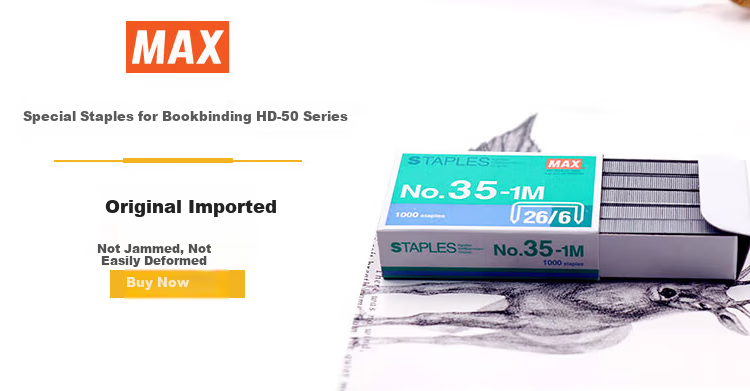 MAX HD-50R Medium-Power Rotary Stapler with Rotating Plate, Staple Remover, And Capacity for 2 to 30 Pages. Compatible with NO.3/NO.35 Staples. Pink 1