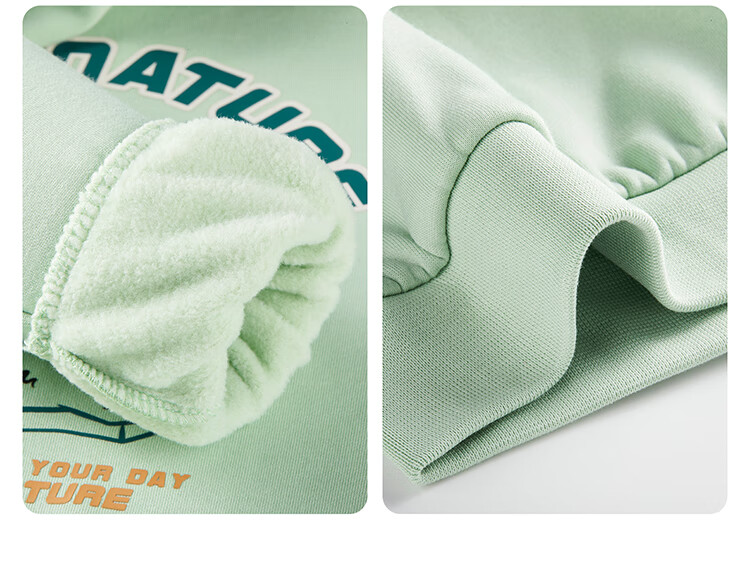 ANTA Children's Sweatshirt, Toddler Eco-Friendly Pullover, Winter Boys' Fleece-Lined Sweatshirt, Round Neck, 352449757 4