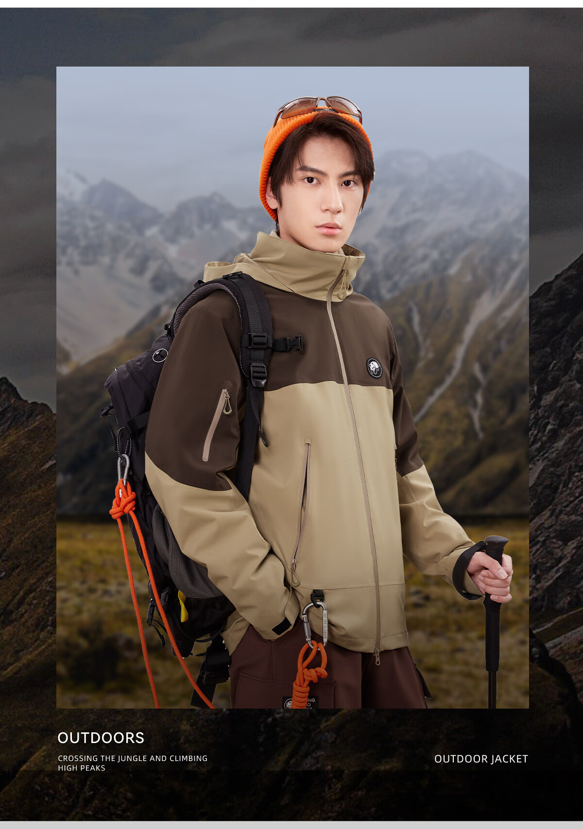 Xiongmao [China Xiongmao SE] Three-In Windproof And Waterproof Jacket for Men, Autumn And Winter Hooded Mountaineering Coat for Women 1613, M 17