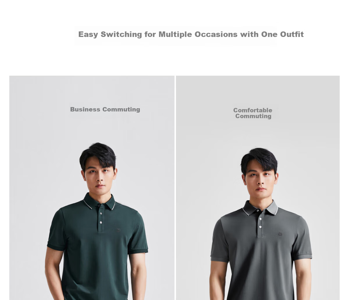 DIKENI [Closet Fashion Single Item King] Skin-Friendly Taiji Cotton Summer Classic Versatile Short-Sleeve Polo Shirt 16