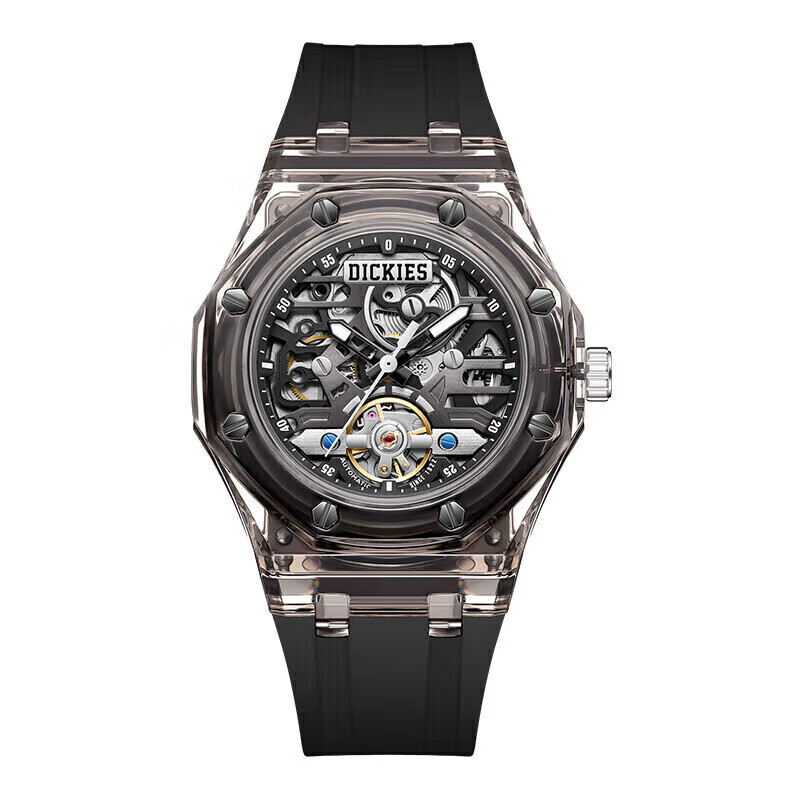 Dickies Mechanical Watch Student Watch Unisex Automatic 2026 New CL-568 Black Transparent