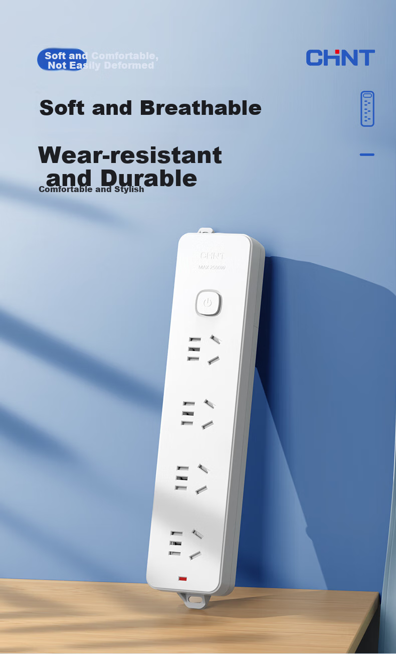 CHNT Socket/power Strip/outlet Strip/power Bar/extension Cord, 6 Outlets with Master Switch, Wireless, No Cord 3