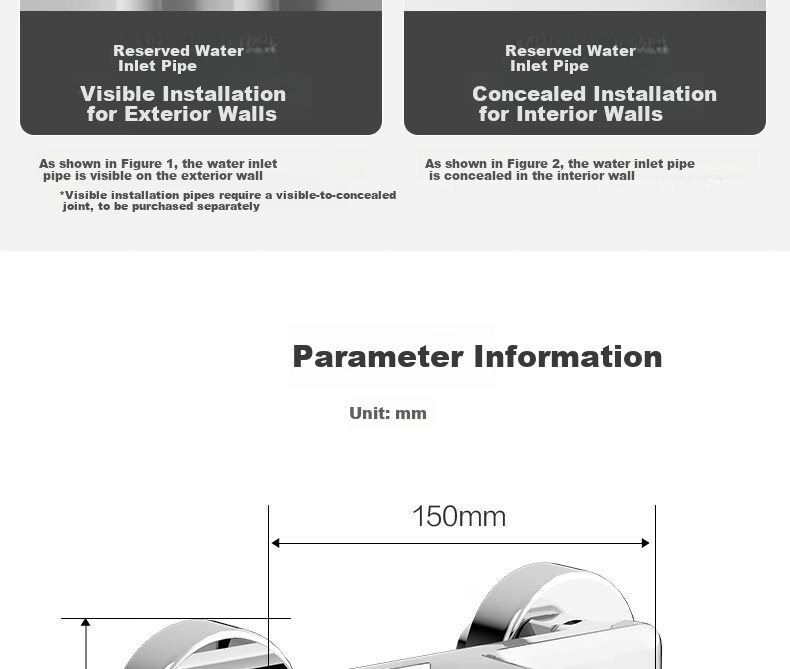 JOMOO Shower Faucet, Mixing Valve, Bathroom Hot And Cold Dual Control, Two-Linked Bathing Switch, Bathtub Mixing Faucet, 35310 19