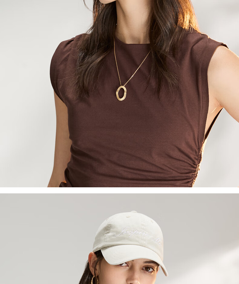 ELLE Baseball Cap for Women, All-Season Sun Protection Hat, Large Circumference High Crown Visibly Small Brim Cap for Men, Gift 49