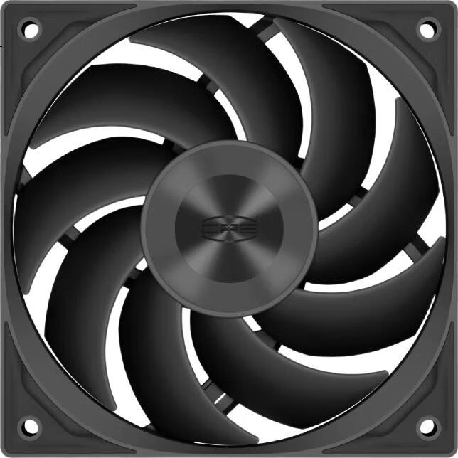 Компьютерный вентилятор PCCOOLER F5R120BK, 120мм, FDB подшипник, 3-скоростной PWM, без подсветки
