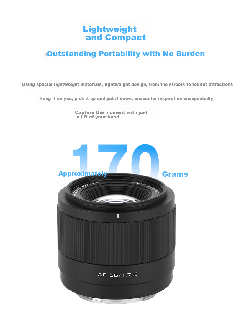 VILTROX AF 56mm F1.7 XF Fuji Large Aperture Automatic Focus Portrait Prime Lens Suitable for X-S20 X-M5 X-T30II X-T5 X-H2 Mirrorless Cameras 9