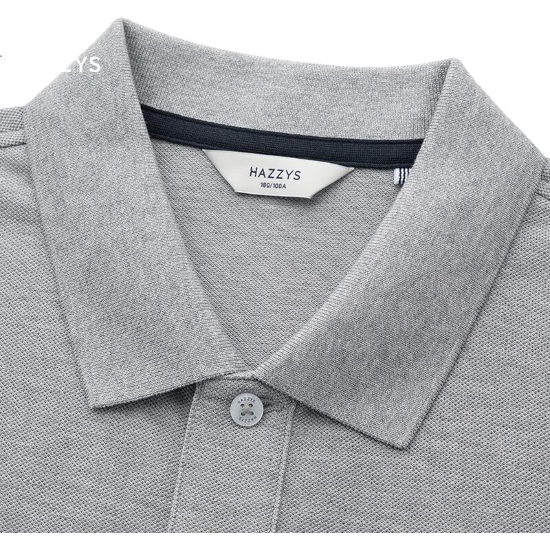 HAZZYS Men's Cooling Short-Sleeve POLO Shirt ASTZE0CBX72, Gray GE, 3XL (190/108A54)