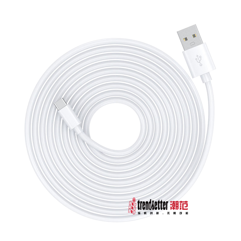 Chaofan Suitable for Xiaomi Camera Power Extension Cable, Type-C Charging Cable, 4C/4 Zoom Version 2/3 Gimbal C700, Yingshi C6C/CB3 Smart Screen SD1 Power Cord, 3 Meters