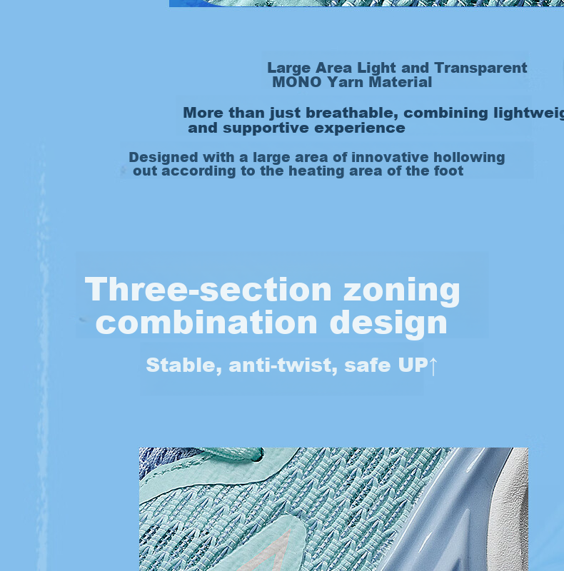 PEAK Taiji Zhufeng 3.0 Basketball Shoes for Men, Summer Wear-Resistant, Shock-Absorbing Sports Shoes, Competition Sneakers DA530351 9