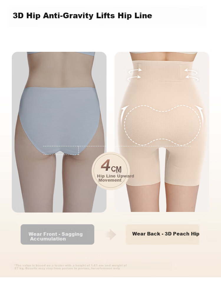 Ubras Breathable Seamless Tummy Control Panties for Women, Butt-Lifting Shapewear Underwear with Waist Cincher And Hip Enhancer, Oatmeal Triangle Briefs Size L 7