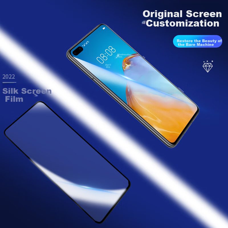 Защитное стекло LANGLING для Huawei P40, закаленное, полное покрытие, HD, защита от отпечатков пальцев, защита от царапин, ультрапрозрачная пленка для защиты экрана телефона