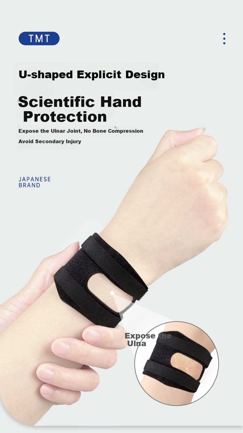 TMT Japanese Wrist Guard for Sprains And Tendinitis, Sweat-Absorbing Joint Sleeve for Men And Women, Sports Fitness Badminton Specialized Wrist Support 4