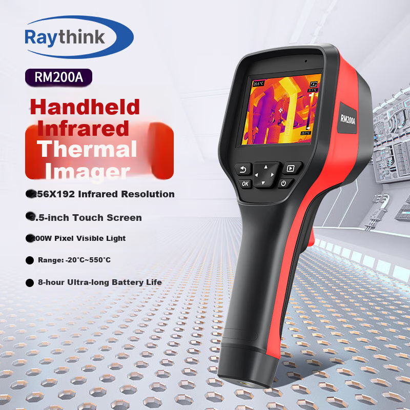 RAYTHINK Thermal Imaging Camera, Infrared Thermal Imager RM200A, Underfloor Heating Leak Detector, Handheld Temperature Meter, Leak Tester