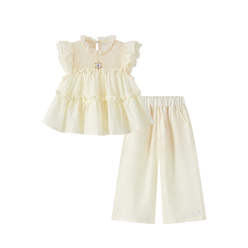 Disney Children's Summer Outfit, Girls' Summer Clothing Set, 2026 New Stylish Thin Style, Baby Summer Clothes, Girls' Clothing