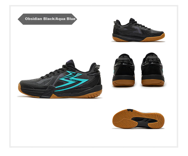 361° Men's Badminton Shoes, Zhansheng PRO Professional Shock-Absorbing Non-Slip Wear-Resistant Training Shoes for Men, 672524402-1 40