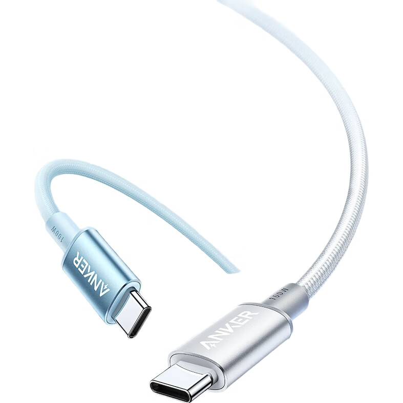Кабель ANKER Ice Point Apple Type-C - Type-C, 100W, 1м, белый