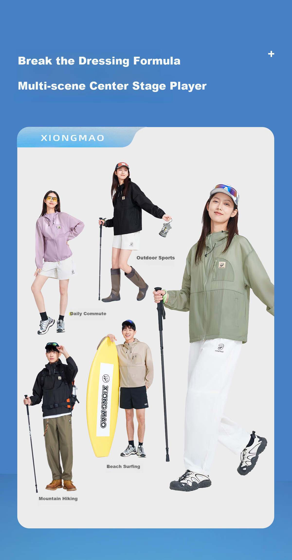 Panda Camel Series Cooling Sunscreen Jacket for Women, Sun Protection and Water-Repellent Outdoor Fishing Shirt for Men, Phantom Black, XXL 16