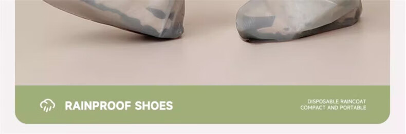 BWNK Disposable Waterproof Rain Shoe Covers Non-Slip Thickened Plastic Unisex Long Plastic Shoe Covers [20 Pieces] Transparent Rain Shoe Covers 4