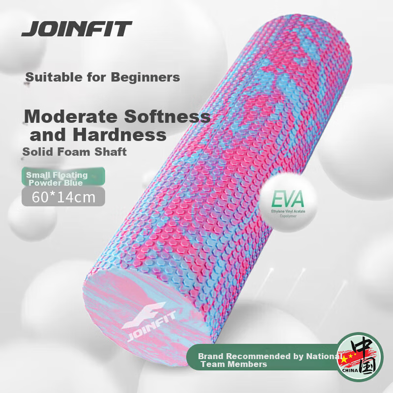 JOINFIT Foam Roller Leg Massager Muscle Relaxation Roller Small Floating Point Yoga Column for Men And Women, Pink And Blue