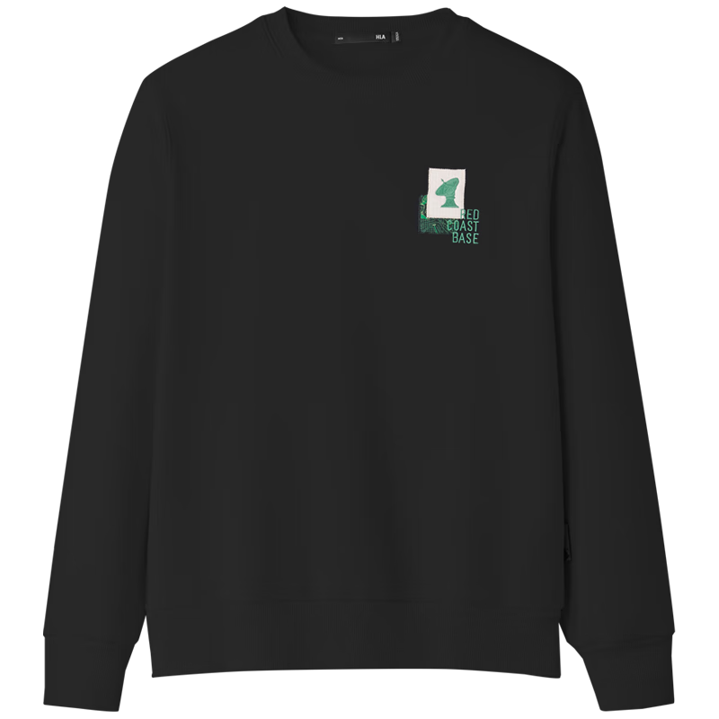 HLAHLA Men's Winter Hoodie Three-Body Red Coast Base Series Fleece Lined Long Sleeve New Year Edition