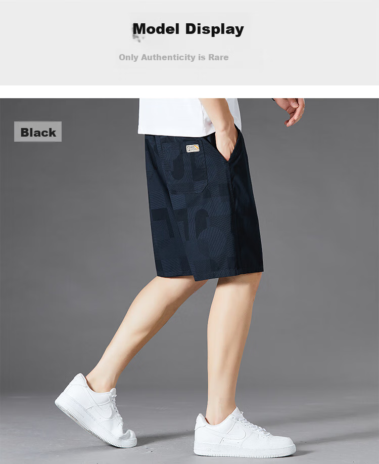 TUCANO Men's Shorts, Summer Pure Cotton Thin Camouflage Loose Five-Point Pants, Men's Outdoor Wear, Large Shorts, Mid-Length Pants, Men's Trousers 6
