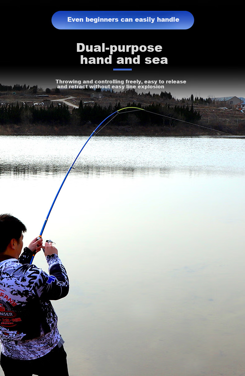 Taigek Tiger Wind Sea Rod Set, Long-Distance Casting Rod, Sea Fishing Rod, Fishing Boat, 2.7 Meters Set, Complete Fishing Rod Set, One Set Randomly Sent 2