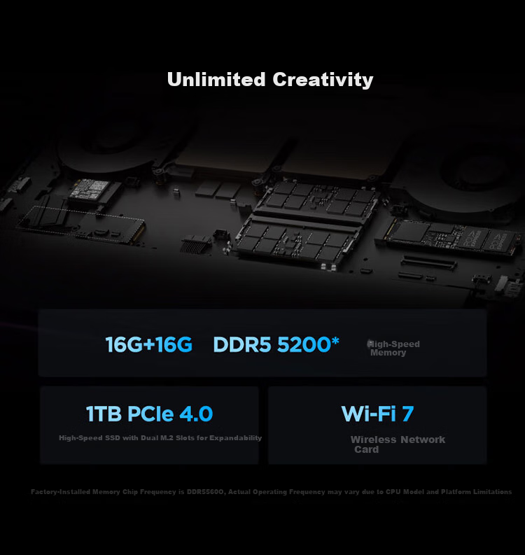 Lenovo Savior R9000P AI Yuanqi Gaming Laptop (AMD Ryzen 9 8945HX, 32GB RAM, 1TB Storage, RTX5060, 2.5K 240Hz Display, Black) with Subsidy 9