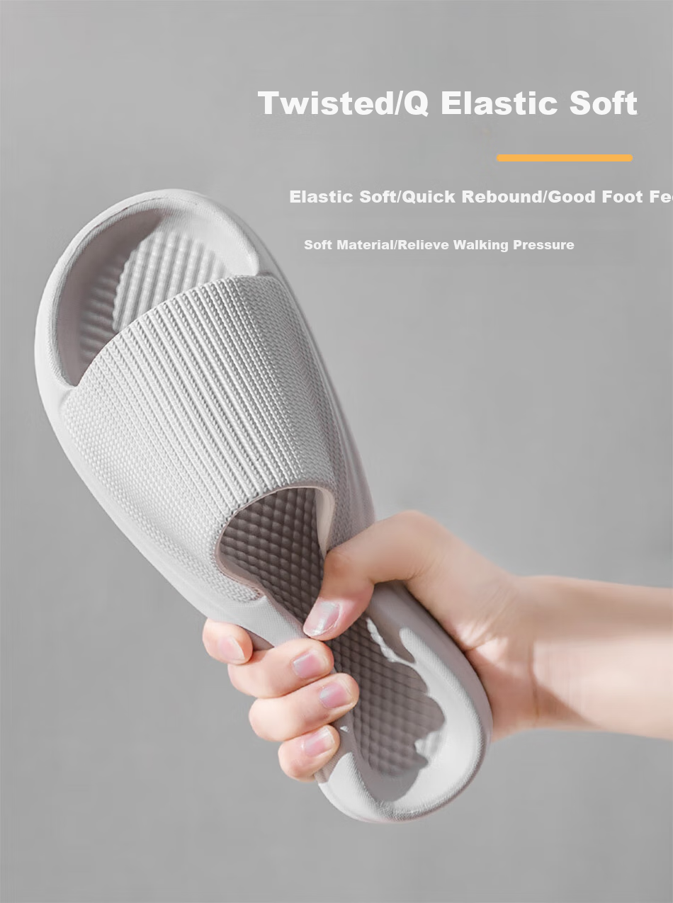 SooGree Home Slippers for Men And Women, Indoor And Outdoor Thick-Soled Bathroom Non-Slip Shower Slippers for Couples, Summer Sandals with EVA Cushioning 2