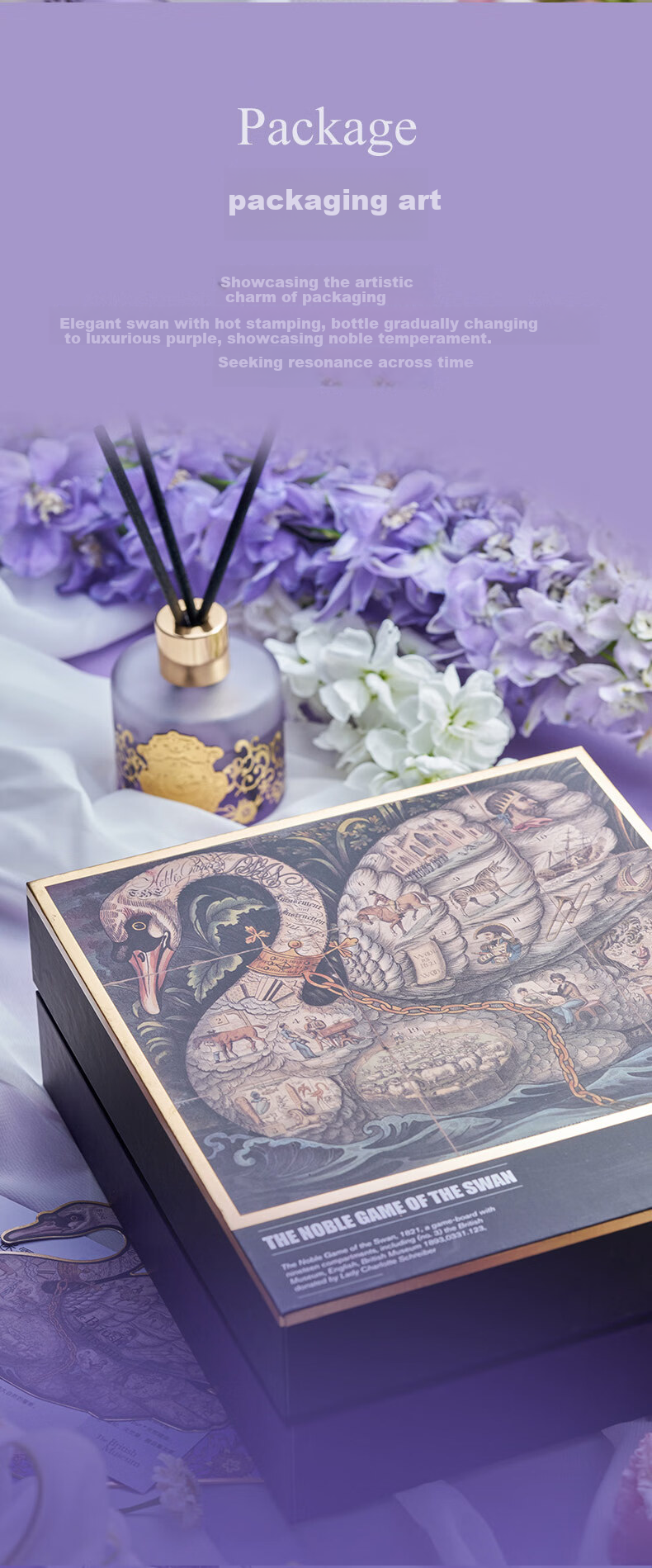 Dayingbowuguan Birthday Swan Lavender Mist Diffuser Crystal Stone Bedroom Fragrance Gift Box for Men And Women, Back-To Mid-Autumn Festival Gift 11