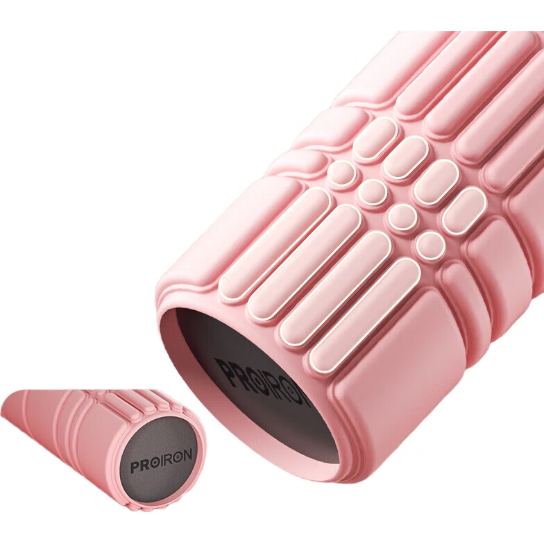 PROIRON Puli'ai Yoga Column, Solid Foam Roller, Muscle Relaxation Massage Stick, Fascia Roller, Massage Stick, Pink