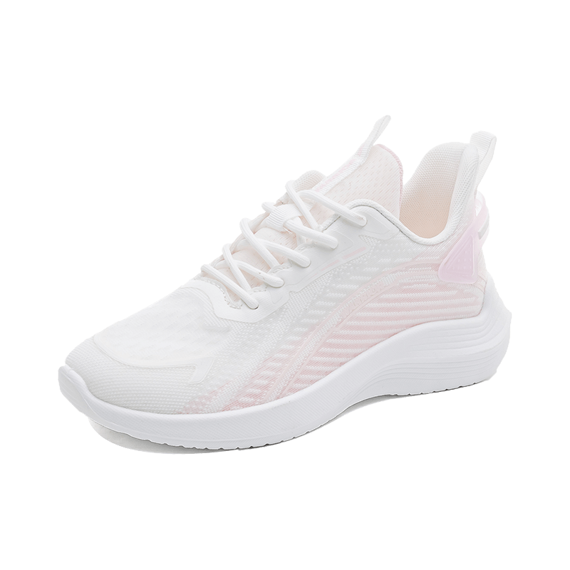 Huili Women's Mesh Sneakers, Breathable And Comfortable Casual Shoes, Ladies Running Shoes WXY1076, White And Purple, Size 38