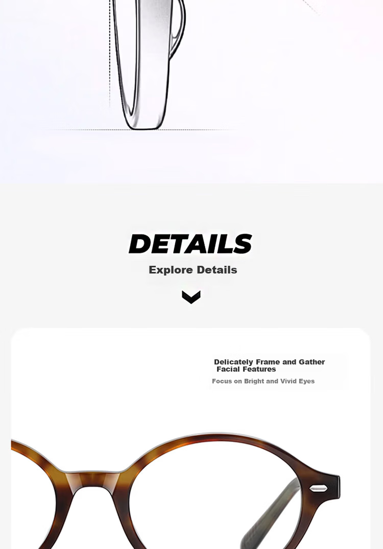 LOHO Bookworm Glasses, Tortoiseshell Oval Small Frame, Myopia Blue Light Blocking Optical Frames, Bare-Faced Miu Series with Zeiss Lenses 2