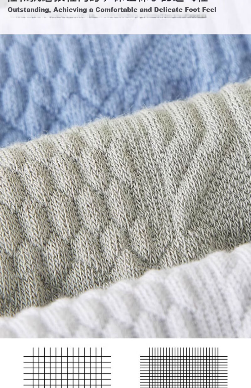 Mianmanman Men's Short Socks with Ear Loops, Summer Thin Black And White Antibacterial Deodorant Xinjiang Cotton Breathable Low-Cut Boat Socks, 10 Pairs 4