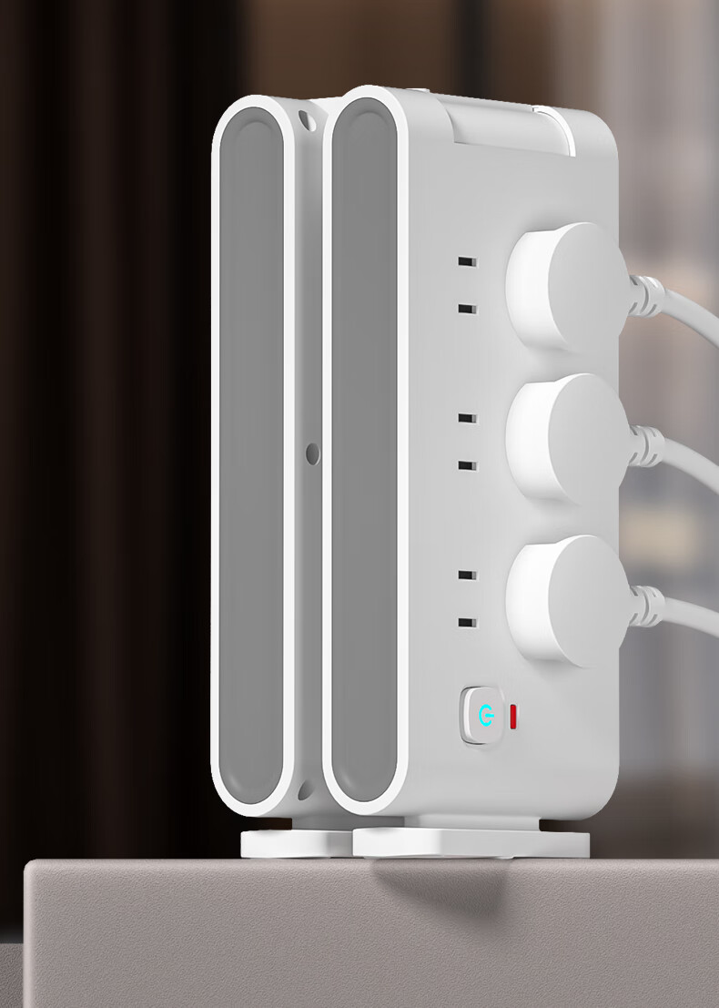 Sushiheermo [One Wireless Charging Layer + Clock] Tri-Color Warm Night Light Floor Socket - 3USB Desktop Charging Station, 0.8 Meter Power Strip, Multi-Functional All-In for Bedroom, Desk And Office 5